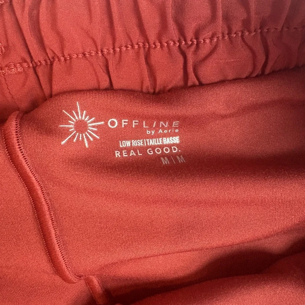 OFFLINE by Aerie hot stuff Lined Athletic Shorts Red Pockets Women's Medium